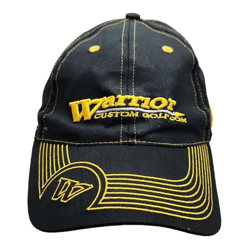 Warrior Custom Golf Black / Yellow Adjustable Ball Cap